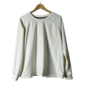 A626288 ANYBODY Lounge Star Fleece Pullover Natural M